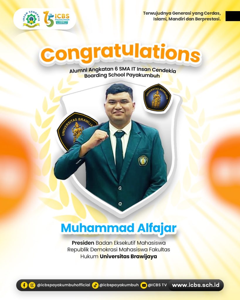 BARAKALLAH! ALUMNI ICBS MENGABDI DI KAMPUS PERJUANGAN