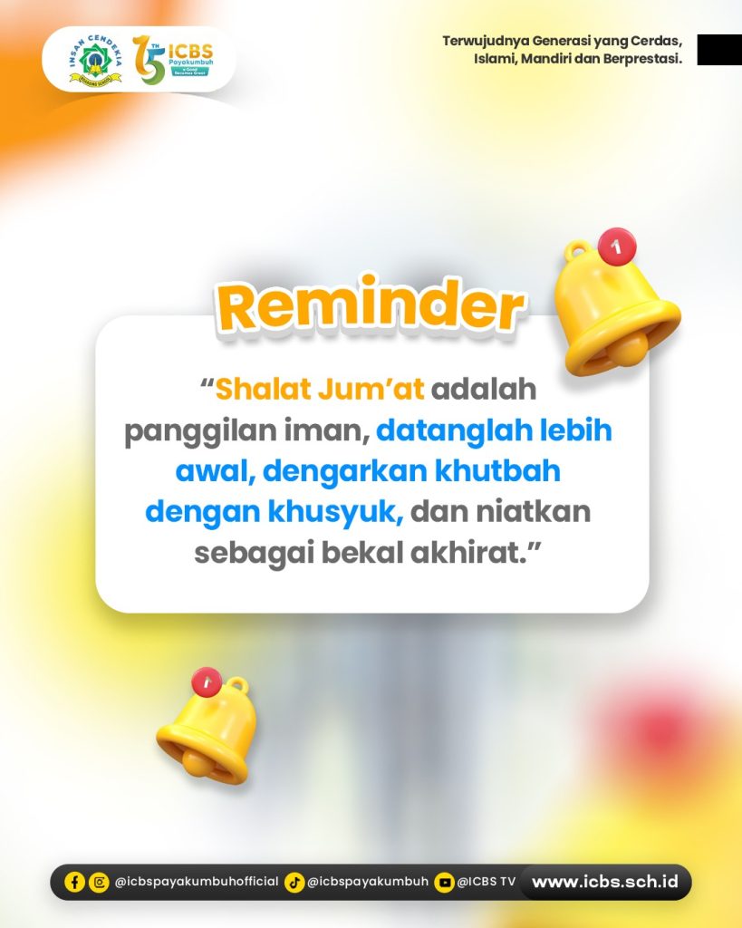 JEMPUT KEBERKAHAN DI HARI JUM'AT YANG MULIA