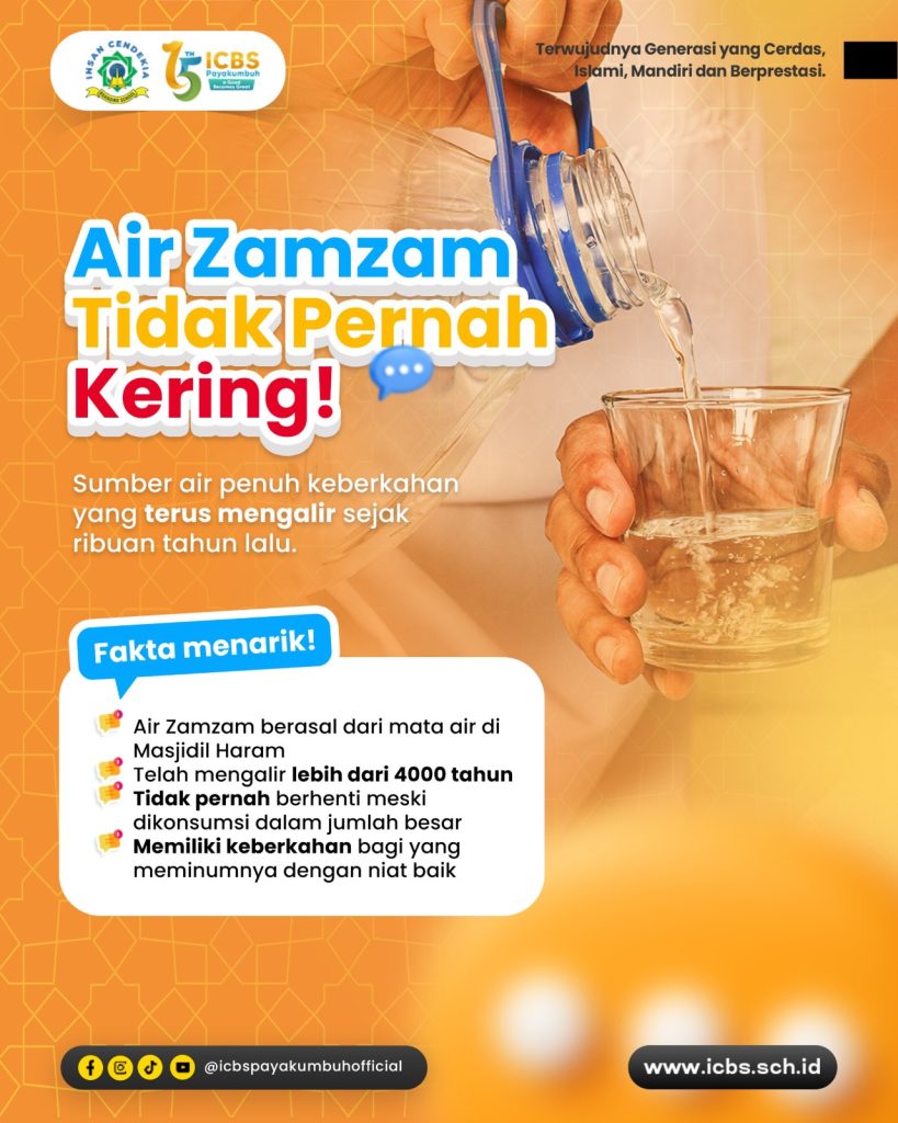Air Zamzam, sumber keberkahan yang tak pernah kering