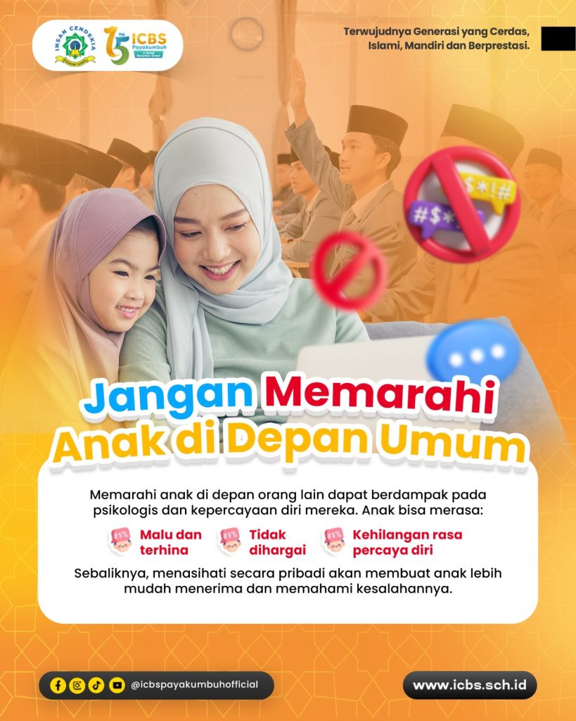 Jangan memarahi anak di depan umum ya, Ayah Bunda