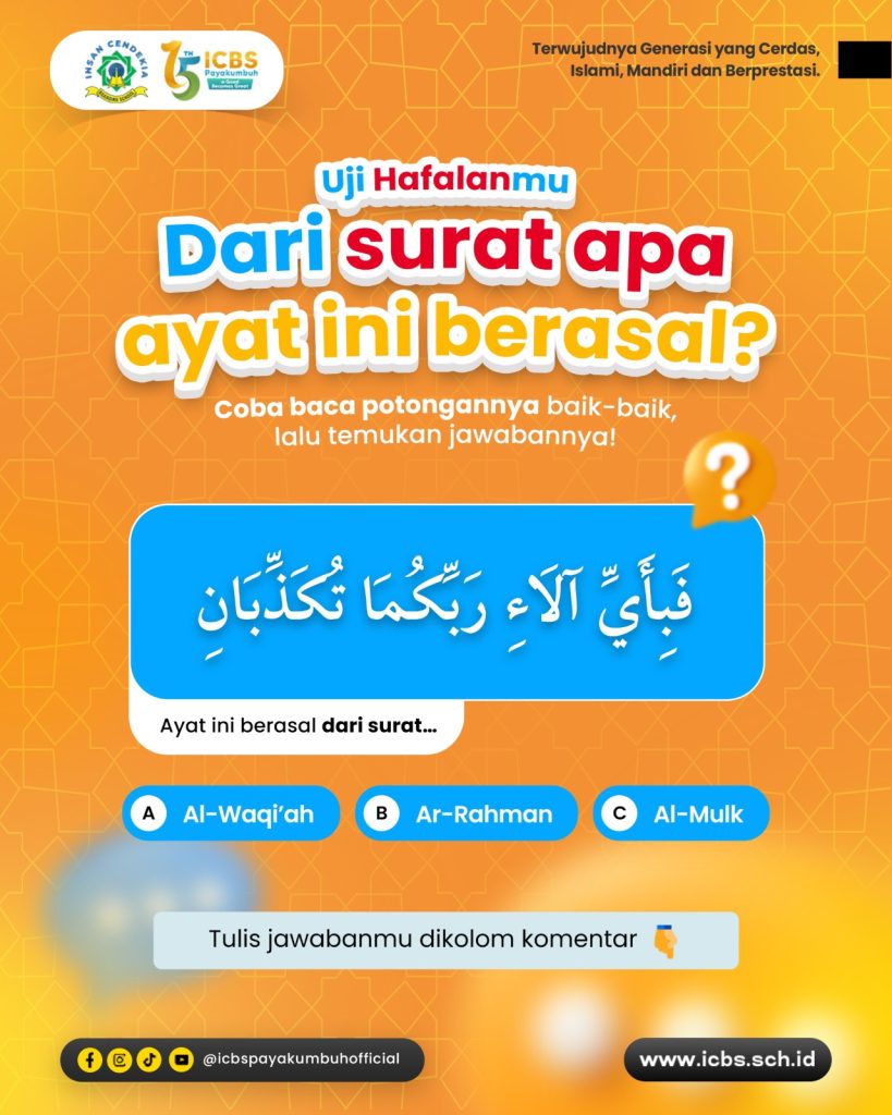 Yuk uji hafalan Qur’an hari ini
