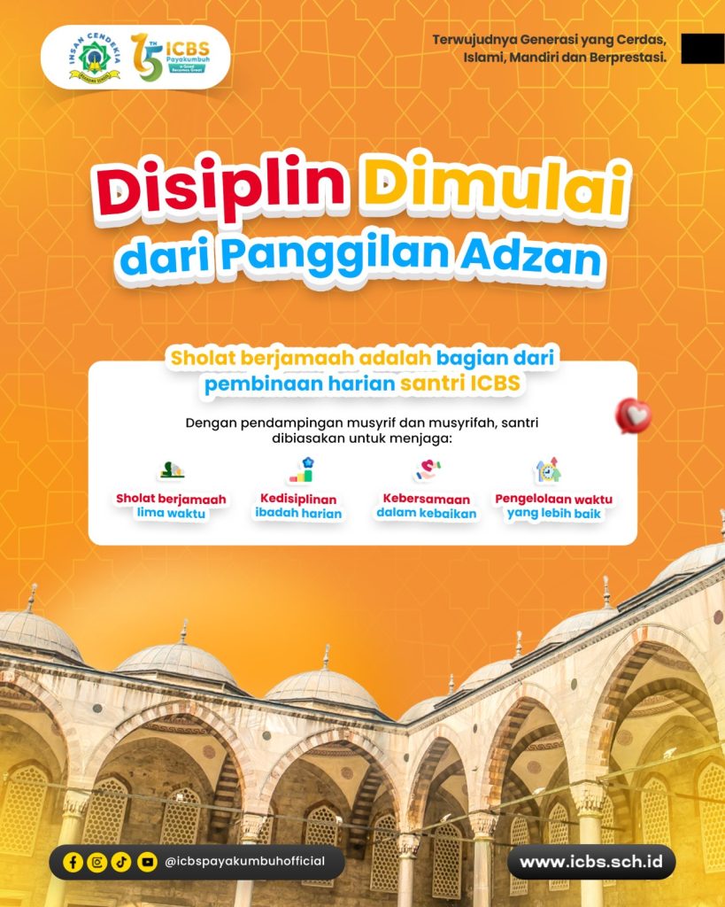 Disiplin dimulai dari panggilan adzan