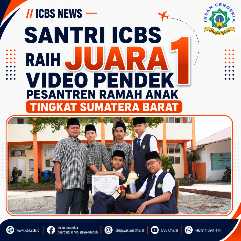 Santri ICBS Raih Juara I Video Pendek Pesantren Ramah Anak Tingkat Sumatera Barat