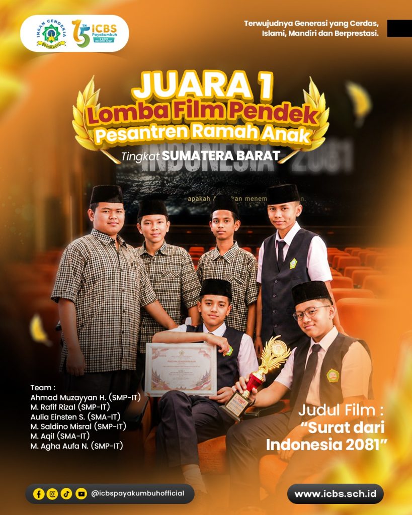 Congratulations, ICBS Payakumbuh