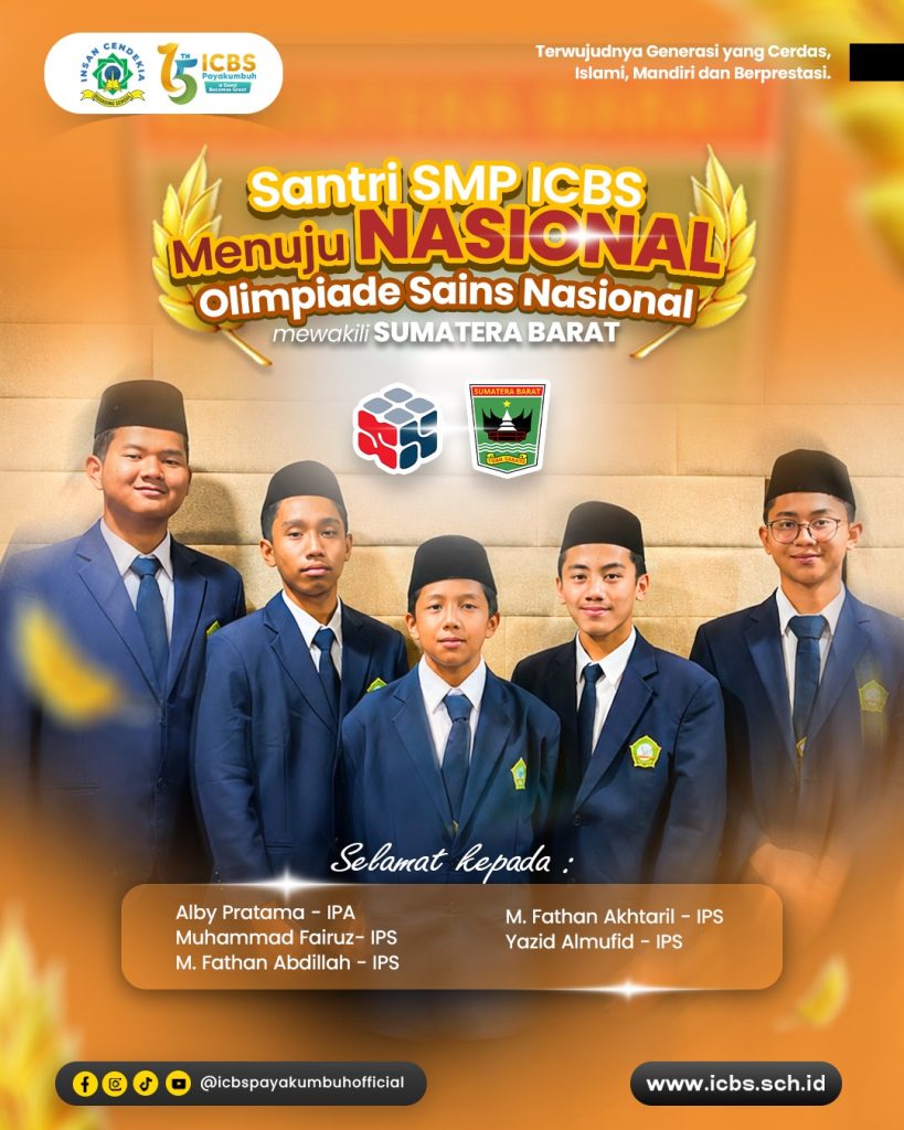 5 Siswa SMP ICBS Payakumbuh Lolos OSN 2026, Wakili Sumatera Barat di Tingkat Nasional